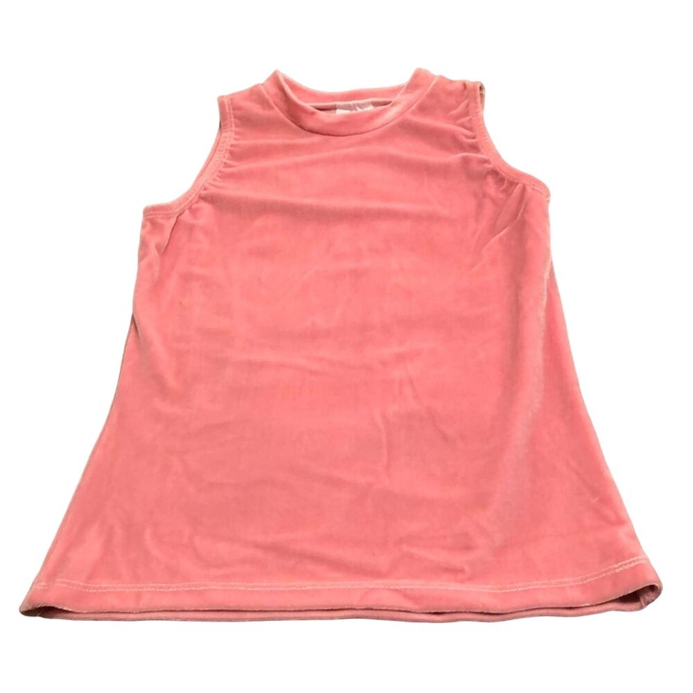 Jerry’s Girls Pink Stretch Velour Top Size Medium 10/12 Dance Skating